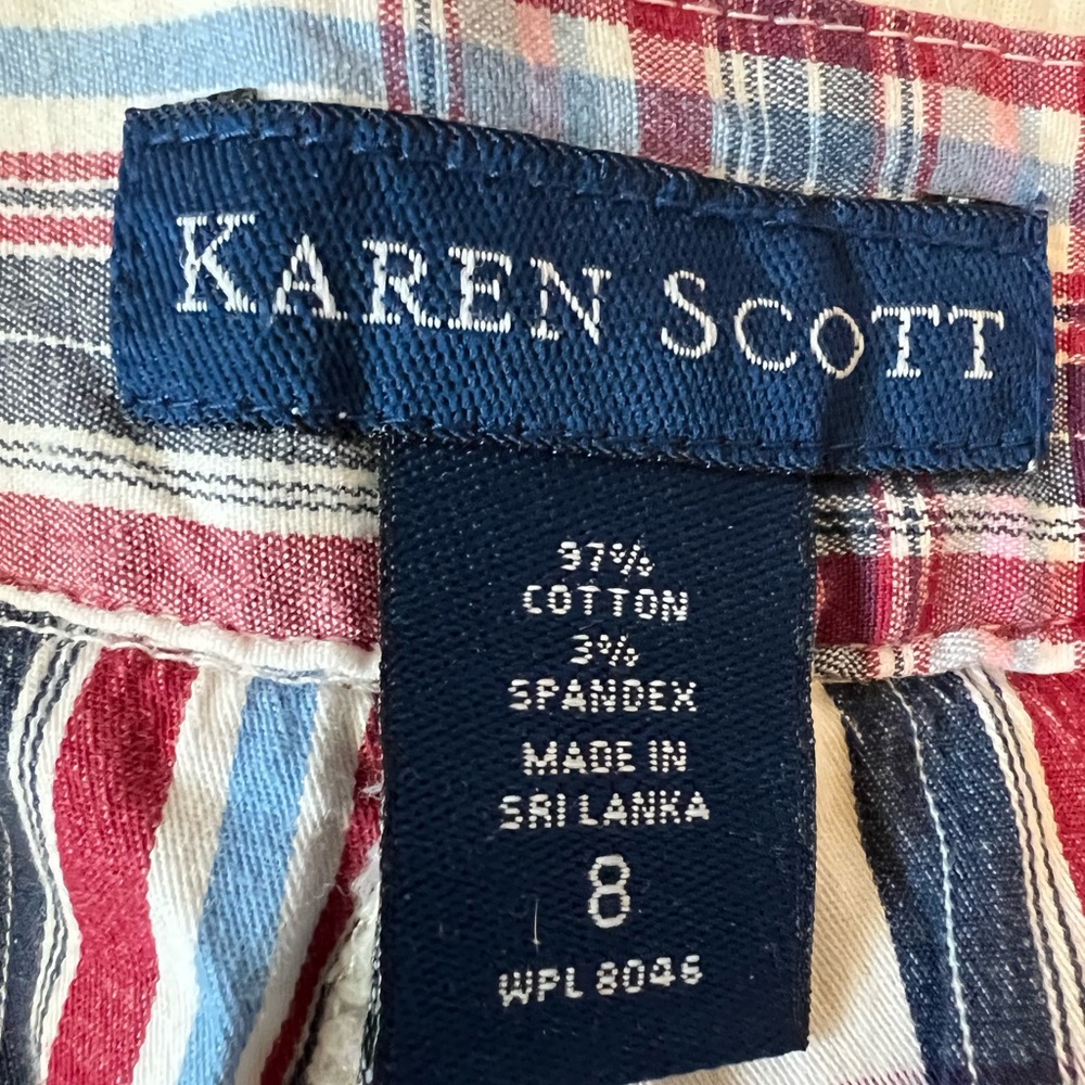 Karen Scott Plaid Skort - Picture 7 of 7